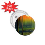 Outdoors Night Moon Full Moon Trees Setting Scene Forest Woods Light Moonlight Nature Wilderness Lan 1.75  Buttons (100 pack) 