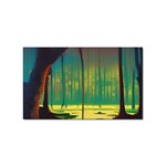 Nature Swamp Water Sunset Spooky Night Reflections Bayou Lake Sticker Rectangular (100 pack)