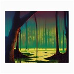 Nature Swamp Water Sunset Spooky Night Reflections Bayou Lake Small Glasses Cloth (2 Sides)
