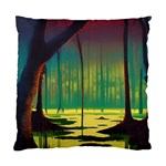 Nature Swamp Water Sunset Spooky Night Reflections Bayou Lake Standard Cushion Case (One Side)