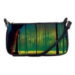 Nature Swamp Water Sunset Spooky Night Reflections Bayou Lake Shoulder Clutch Bag
