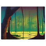 Nature Swamp Water Sunset Spooky Night Reflections Bayou Lake Two Sides Premium Plush Fleece Blanket (Baby Size)