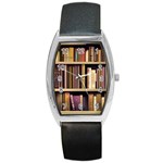 Books Bookshelves Office Fantasy Background Artwork Book Cover Apothecary Book Nook Literature Libra Barrel Style Metal Watch