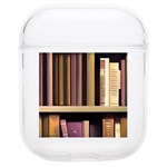 Books Bookshelves Office Fantasy Background Artwork Book Cover Apothecary Book Nook Literature Libra Soft TPU AirPods 1/2 Case