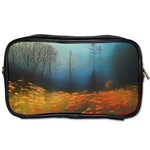 Wildflowers Field Outdoors Clouds Trees Cover Art Storm Mysterious Dream Landscape Toiletries Bag (Two Sides)