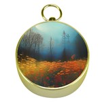 Wildflowers Field Outdoors Clouds Trees Cover Art Storm Mysterious Dream Landscape Gold Compasses