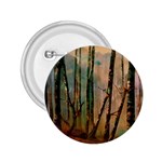 Woodland Woods Forest Trees Nature Outdoors Mist Moon Background Artwork Book 2.25  Buttons