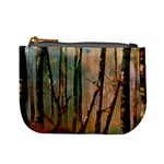 Woodland Woods Forest Trees Nature Outdoors Mist Moon Background Artwork Book Mini Coin Purse