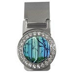 Nature Outdoors Night Trees Scene Forest Woods Light Moonlight Wilderness Stars Money Clips (CZ) 