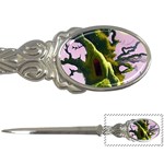 Outdoors Night Full Moon Setting Scene Woods Light Moonlight Nature Wilderness Landscape Letter Opener