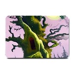 Outdoors Night Full Moon Setting Scene Woods Light Moonlight Nature Wilderness Landscape Small Doormat