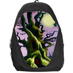 Outdoors Night Full Moon Setting Scene Woods Light Moonlight Nature Wilderness Landscape Backpack Bag