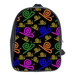 Pattern Repetition Snail Blue School Bag (Large)