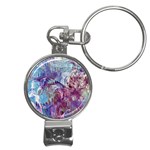 Blend Marbling Nail Clippers Key Chain