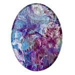 Blend Marbling Oval Glass Fridge Magnet (4 pack)