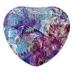 Blend Marbling Heart Glass Fridge Magnet (4 pack)