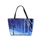 Landscape Outdoors Greeting Card Snow Forest Woods Nature Path Trail Santa s Village Classic Shoulder Handbag