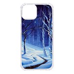 Landscape Outdoors Greeting Card Snow Forest Woods Nature Path Trail Santa s Village iPhone 14 TPU UV Print Case