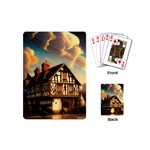 Village House Cottage Medieval Timber Tudor Split timber Frame Architecture Town Twilight Chimney Playing Cards Single Design (Mini)