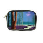 Artwork Outdoors Night Trees Setting Scene Forest Woods Light Moonlight Nature Coin Purse