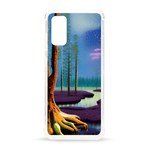 Artwork Outdoors Night Trees Setting Scene Forest Woods Light Moonlight Nature Samsung Galaxy S20 6.2 Inch TPU UV Case