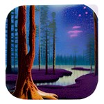 Artwork Outdoors Night Trees Setting Scene Forest Woods Light Moonlight Nature Stacked food storage container