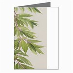 Watercolor Leaves Branch Nature Plant Growing Still Life Botanical Study Greeting Card