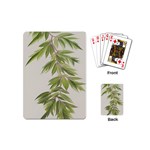 Watercolor Leaves Branch Nature Plant Growing Still Life Botanical Study Playing Cards Single Design (Mini)