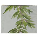 Watercolor Leaves Branch Nature Plant Growing Still Life Botanical Study Cosmetic Bag (XXXL)