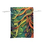 Outdoors Night Setting Scene Forest Woods Light Moonlight Nature Wilderness Leaves Branches Abstract Lightweight Drawstring Pouch (S)