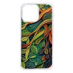 Outdoors Night Setting Scene Forest Woods Light Moonlight Nature Wilderness Leaves Branches Abstract iPhone 14 Pro Max TPU UV Print Case