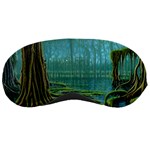 Boat Canoe Swamp Bayou Roots Moss Log Nature Scene Landscape Water Lake Setting Abandoned Rowboat Fi Sleep Mask