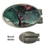 Night Sky Nature Tree Night Landscape Forest Galaxy Fantasy Dark Sky Planet Money Clips (Oval) 