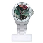 Night Sky Nature Tree Night Landscape Forest Galaxy Fantasy Dark Sky Planet Plastic Nurses Watch