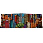 City New York Nyc Skyscraper Skyline Downtown Night Business Urban Travel Landmark Building Architec Body Pillow Case Dakimakura (Two Sides)