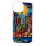 City New York Nyc Skyscraper Skyline Downtown Night Business Urban Travel Landmark Building Architec iPhone 13 mini TPU UV Print Case