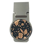 Background Pattern Leaves Texture Money Clips (Round) 