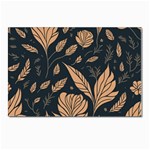 Background Pattern Leaves Texture Postcards 5  x 7  (Pkg of 10)