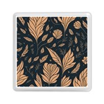 Background Pattern Leaves Texture Memory Card Reader (Square)