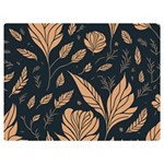 Background Pattern Leaves Texture Two Sides Premium Plush Fleece Blanket (Baby Size)