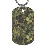 Green Camouflage Military Army Pattern Dog Tag (Two Sides)