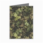 Green Camouflage Military Army Pattern Mini Greeting Card
