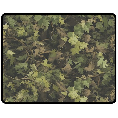 Green Camouflage Military Army Pattern Fleece Blanket (Medium) from ArtsNow.com 60 x50  Blanket Front