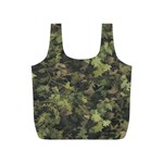 Green Camouflage Military Army Pattern Full Print Recycle Bag (S)