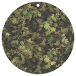 Green Camouflage Military Army Pattern UV Print Acrylic Ornament Round