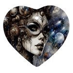 Woman in Space Ornament (Heart)