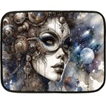 Woman in Space Two Sides Fleece Blanket (Mini)