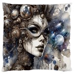 Woman in Space Large Premium Plush Fleece Cushion Case (Two Sides)