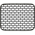 Bricks Wall Pattern Seamless Fleece Blanket (Mini)