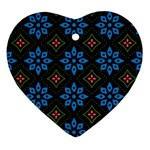 Flowers Pattern Floral Seamless Ornament (Heart)
